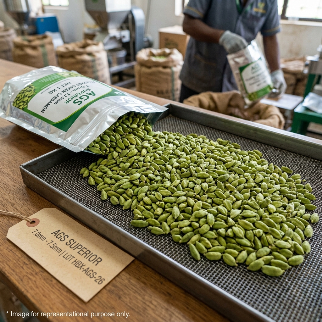 Alleppey Green Superior Cardamom (AGS 7mm)